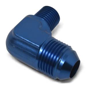 Russell - Russell Performance -4 AN to 1/8in NPT 90 Degree Flare to Pipe Adapter (Blue) - 660800 - Image 5