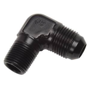 Russell - Russell Performance -6 AN to 1/4in NPT 90 Degree Flare to Pipe Adapter (Black) - 660823 - Image 2