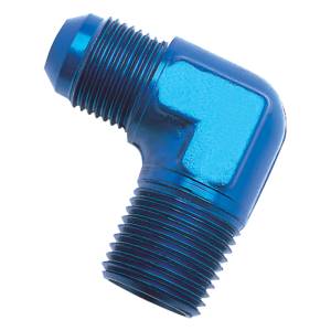 Russell - Russell Performance -6 AN to 1/8in NPT 90 Degree Flare to Pipe Adapter (Blue) - 660830 - Image 2