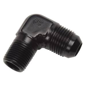 Russell - Russell Performance -6 AN to 3/8in NPT 90 Degree Flare to Pipe Adapter (Black) - 660843 - Image 2