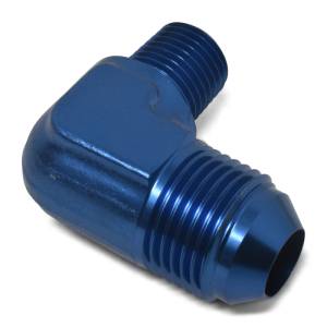 Russell - Russell Performance -8 AN to 1/4in NPT 90 Degree Flare to Pipe Adapter (Blue) - 660850 - Image 4