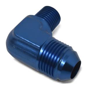 Russell - Russell Performance -12 AN to 3/4in NPT 90 Degree Flare to Pipe Adapter (Blue) - 660890 - Image 4