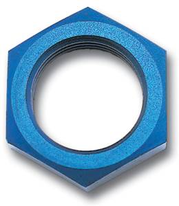 Russell - Russell Performance -3 AN Bulkhead Nuts 3/8in -24 Thread Size (Blue) - 661870 - Image 1