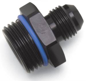 Russell - Russell Performance -10 AN Male Flare to -8 SAE Male Port Adapter Fitting - Black Anodized - 670940 - Image 1