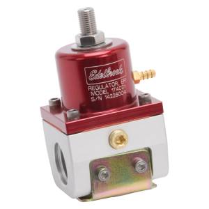 Edelbrock - Edelbrock Fuel Pressure Regulator EFI 180 GPH 35-90 PSI -10In/Out -6 Return Red/Clear - 174021 - Image 4