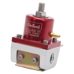 Edelbrock - Edelbrock Fuel Pressure Regulator EFI 180 GPH 35-90 PSI -6 In/Out -6 Return Red/Clear - 174041 - Image 4