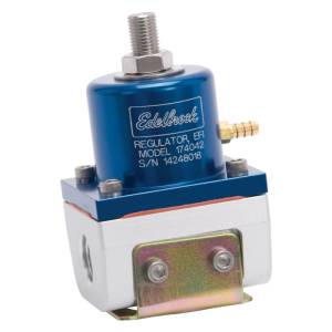 Edelbrock - Edelbrock Fuel Pressure Regulator EFI 180 GPH 35-90 PSI -6 In/Out -6 Return Blue/Clear - 174042 - Image 3