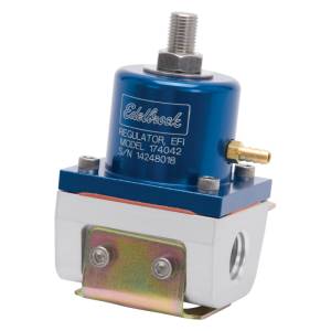 Edelbrock - Edelbrock Fuel Pressure Regulator EFI 180 GPH 35-90 PSI -6 In/Out -6 Return Blue/Clear - 174042 - Image 5