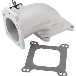 Edelbrock - Edelbrock Low Profile Intake Elbow 90mm Throttle Body to Square-Bore Flange As-Cast Finish - 3848 - Image 2