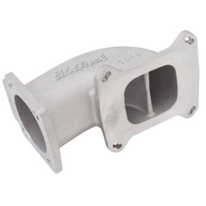 Edelbrock - Edelbrock Low Profile Intake Elbow 90mm Throttle Body to Square-Bore Flange As-Cast Finish - 3848 - Image 6