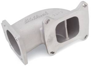 Edelbrock - Edelbrock Low Profile Intake Elbow 90mm Throttle Body to Square-Bore Flange As-Cast Finish - 3848 - Image 7