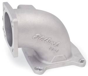 Edelbrock - Edelbrock High Flow Intake Elbow 95mm Throttle Body to Square-Bore Flange As-Cast Finish - 3849 - Image 1