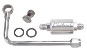 Edelbrock - Edelbrock 3/8In Hard Fuel Line w/ -6 B-Nut and Polished Filter - 8131 - Image 1