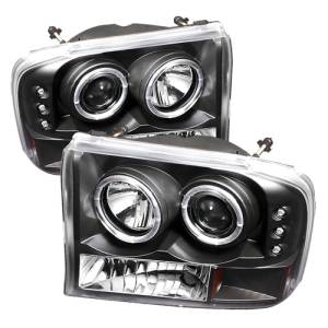 SPYDER - SPYDER Ford F250 Super Duty 99-04 Projector Version 2 LED Halo LED Blk PRO-YD-FF25099-1P-G2-BK - 5010339 - Image 1