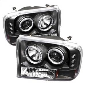 SPYDER - SPYDER Ford F250 Super Duty 99-04 Projector Version 2 LED Halo LED Blk PRO-YD-FF25099-1P-G2-BK - 5010339 - Image 2