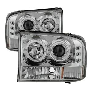 SPYDER - SPYDER Ford F250 Super Duty 99-04 Projector Version 2 LED Halo LED Chrm PRO-YD-FF25099-1P-G2-C - 5010360 - Image 2