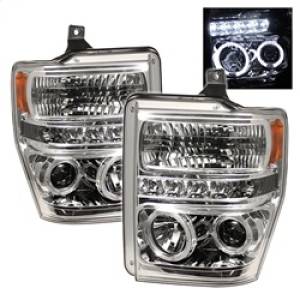 SPYDER - SPYDER Ford F250/350/450 Super Duty 08-10 Projector Headlights LED Halo LED Chrm PRO-YD-FS08-HL-C - 5010582 - Image 2