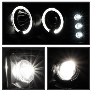 SPYDER - SPYDER Ford F250 Super Duty 99-04 Projector Version 2 LED Halo LED Blk Smke PRO-YD-FF25099-1P-G2-BSM - 5078452 - Image 5