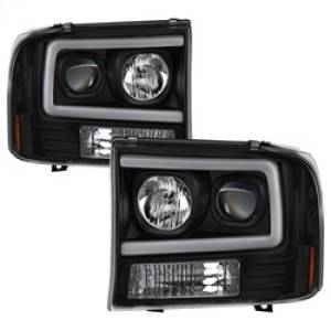 SPYDER - SPYDER 99-04 Ford F250 Super Duty Projector Headlights - Light Bar - Black PRO-YD-FF25099V2-LB-BK - 5084491 - Image 2