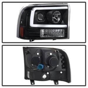 SPYDER - SPYDER 99-04 Ford F250 Super Duty Projector Headlights - Light Bar - Black PRO-YD-FF25099V2-LB-BK - 5084491 - Image 18