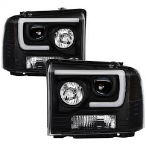 SPYDER - SPYDER Ford F250/350/450 05-07 Projector Headlights - Light Bar DRL LED - Black PRO-YD-FS05V2-LB-BK - 5084507 - Image 2