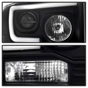 SPYDER - SPYDER Ford F250/350/450 05-07 Projector Headlights - Light Bar DRL LED - Black PRO-YD-FS05V2-LB-BK - 5084507 - Image 8