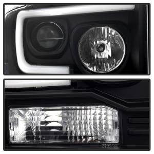 SPYDER - SPYDER Ford F250/350/450 05-07 Projector Headlights - Light Bar DRL LED - Black PRO-YD-FS05V2-LB-BK - 5084507 - Image 11