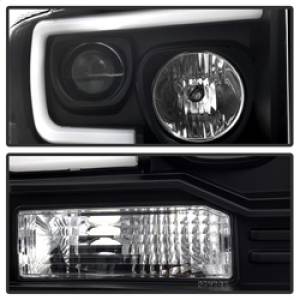 SPYDER - SPYDER Ford F250/350/450 05-07 Projector Headlights - Light Bar DRL LED - Black PRO-YD-FS05V2-LB-BK - 5084507 - Image 15