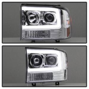 SPYDER - SPYDER 99-04 Ford F-250 Super Duty Light Bar Projector Headlights - Chrome (PRO-YD-FF25099V2-LB-C) - 5084675 - Image 10