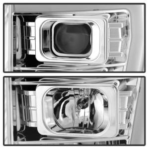 SPYDER - SPYDER 11-16 Ford F-250/F-350 V2 Projector Headlights - Light Bar DRL - Chrome PRO-YD-FS11V2-LB-C - 5084705 - Image 10