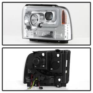 SPYDER - SPYDER Platinum Ford F250/350/450 05-07 High-Power LED Module Proj. Headlights-Chrome (PRO-YD-FS05V2 - 5087904 - Image 3