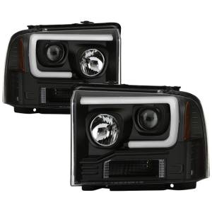 SPYDER 05-07 Ford F250/350/450 Super Duty Projector LED Black PRO-YD-FS05V2PL-BK - 5087911