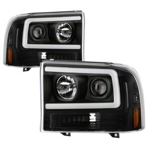 SPYDER - SPYDER Ford F-250 99-04/Excursion 00-04 1 Piece LED Headlights - Black PRO-YD-FF25099V2PL-BK - 5088062 - Image 1