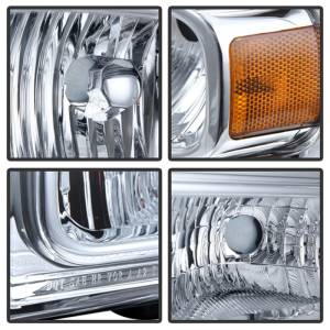 SPYDER - SPYDER Xtune Ford F250/350/450 Super Duty 05-07 Crystal Headlights Chrome HD-JH-FS05-AM-C - 9026560 - Image 4