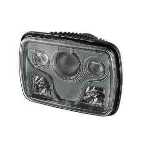 SPYDER - SPYDER Xtune Rectangular SeaLED Beam 7X6 Inch LED Headlights ( High/Low Beam ) Black PRO-JH-7X6LED-HL-BK - 9026805 - Image 1