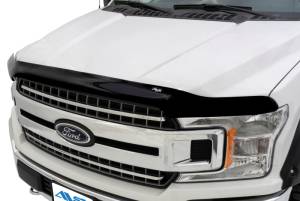 AVS - AVS 08-10 Ford F-250 (Behind Grille) Bugflector Deluxe 3pc Medium Profile Hood Shield - Smoke - 45056 - Image 4