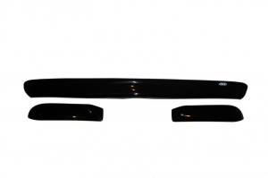 AVS - AVS 08-10 Ford F-250 (Behind Grille) Bugflector Deluxe 3pc Medium Profile Hood Shield - Smoke - 45056 - Image 7