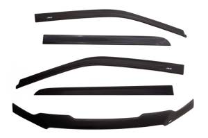 AVS - AVS 11-16 Ford F-350 Super Duty Supercrew Ventvisor & Aeroskin Deflector Combo Kit - Matte Black - 56017022 - Image 2