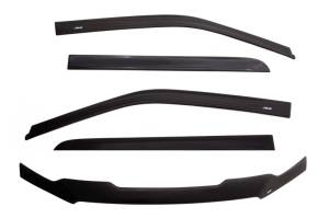 AVS - AVS 11-16 Ford F-350 Super Duty Supercrew Ventvisor & Aeroskin Deflector Combo Kit - Matte Black - 56017022 - Image 9