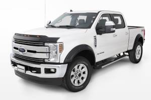 AVS - AVS 2017-2019 Ford F250 Super Duty Aeroskin Low Profile Hood Shield w/ Lights - Black - 753135 - Image 7