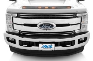 AVS - AVS 17-22 Ford F-250 / F-350 / F-450 Aeroskin Hood Shield Color Match w/ lights - Oxford White - 753135-Z1 - Image 2