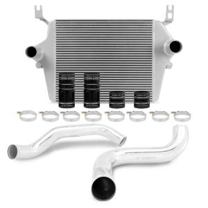 Mishimoto 99-03 Ford 7.3L Powerstroke PSD Silver Intercooler Kit w/ Polished Pipes - MMINT-F2D-99KSLP