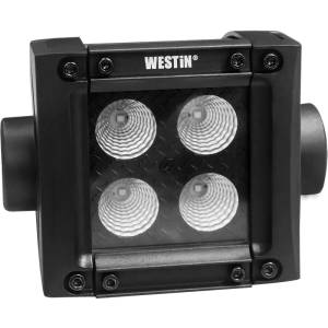 Westin - Westin B-FORCE LED Light Bar Double Row 2 inch Flood w/3W Cree - Black - 09-12212-4F - Image 3