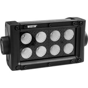 Westin - Westin B-FORCE LED Light Bar Double Row 4 inch Flood w/3W Cree - Black - 09-12212-8F - Image 3