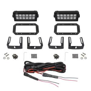 Westin - Westin HDX Flush Mount B-FORCE LED Light Kit (Set of 2) w/wiring harness - Black - 57-0025 - Image 10