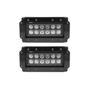 Westin - Westin HDX Flush Mount B-FORCE LED Light Kit (Set of 2) w/wiring harness - Black - 57-0025 - Image 12