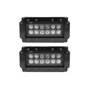 Westin - Westin HDX Flush Mount B-FORCE LED Light Kit (Set of 2) w/wiring harness - Black - 57-0025 - Image 16