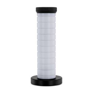 Mishimoto Weighted Grip Shift Knob - Black / White - MMSK-BMXBKWH