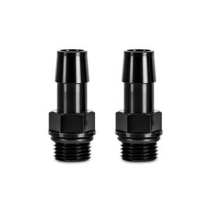 Mishimoto 16X1.5 TO 1/2in. Hose Barb Aluminum Fittings (Pack of 2) - MMFT-M16-12BK