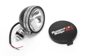 Rugged Ridge - Rugged Ridge 6in Halogen Light Black Steel Housing - 15207.01 - Image 1